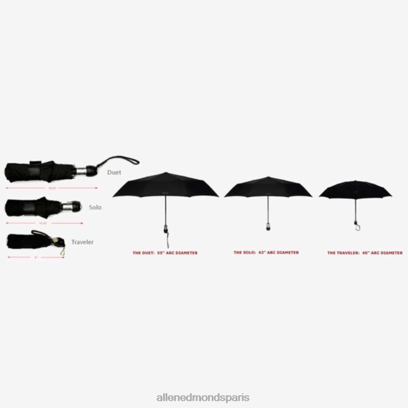 Allen Edmonds unisexe parapluie duo par davek J248F385 noir