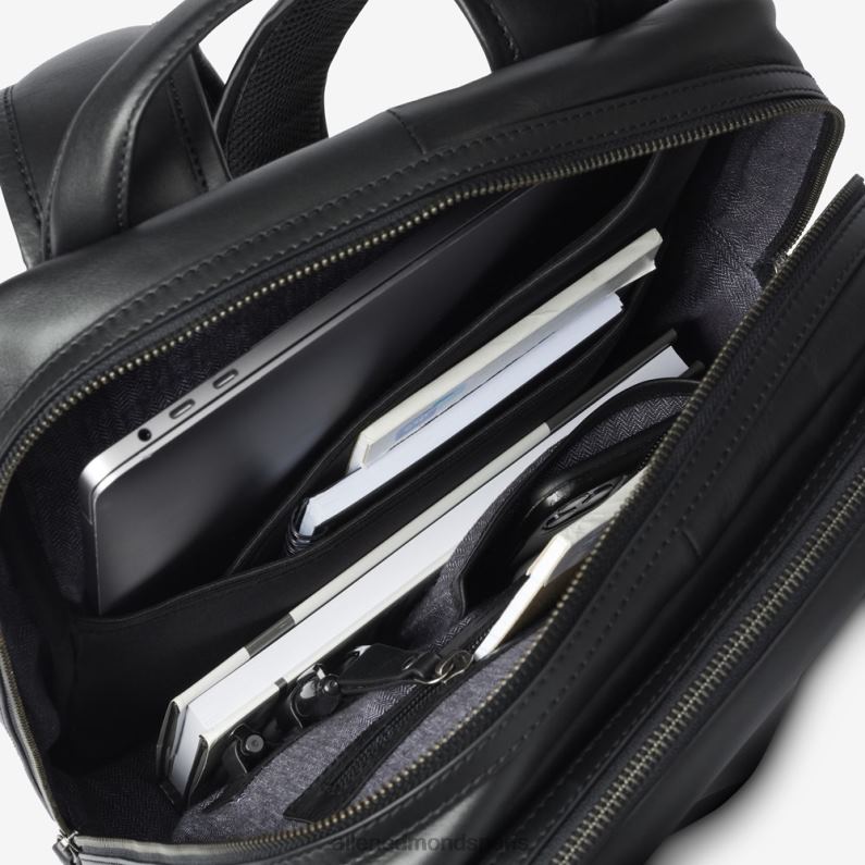 Allen Edmonds unisexe sac à dos en cuir J248F378 Cuir noir