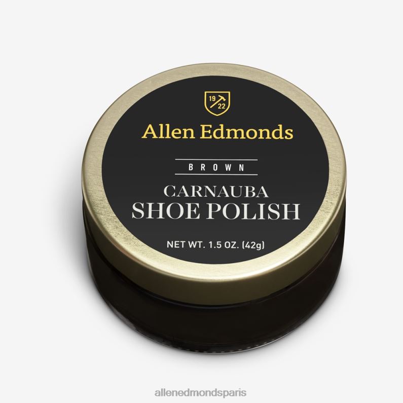 Allen Edmonds unisexe cire de carnauba format voyage J248F608 brun