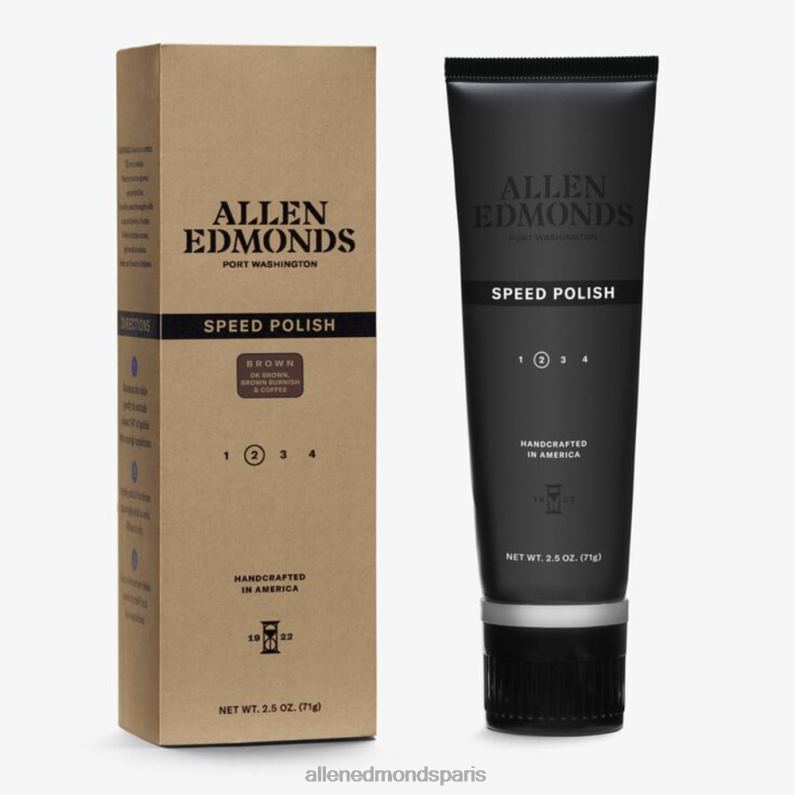 Allen Edmonds unisexe polonais de vitesse J248F414 brun