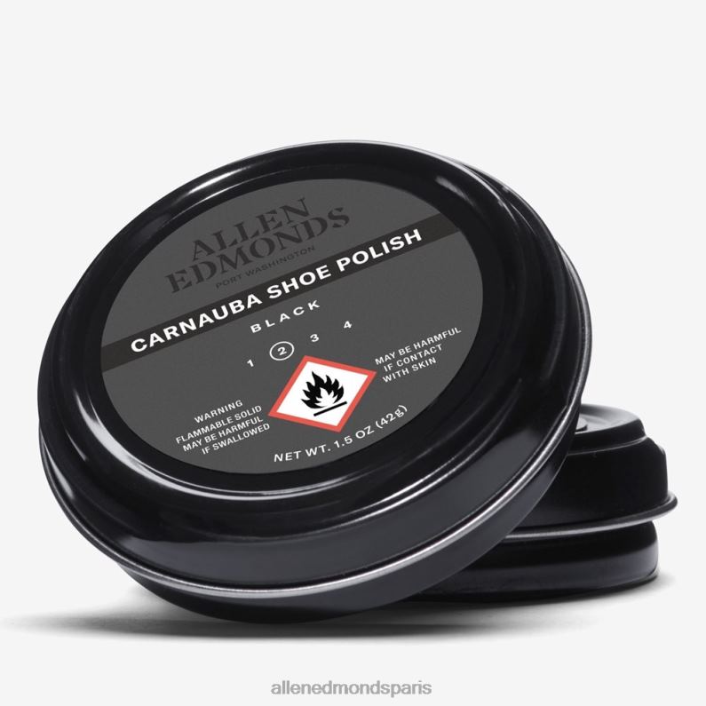 Allen Edmonds unisexe vernis à la cire de carnauba J248F434 noir
