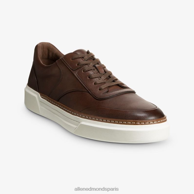 Allen Edmonds Hommes baskets Burke à lacets J248F372 marron foncé