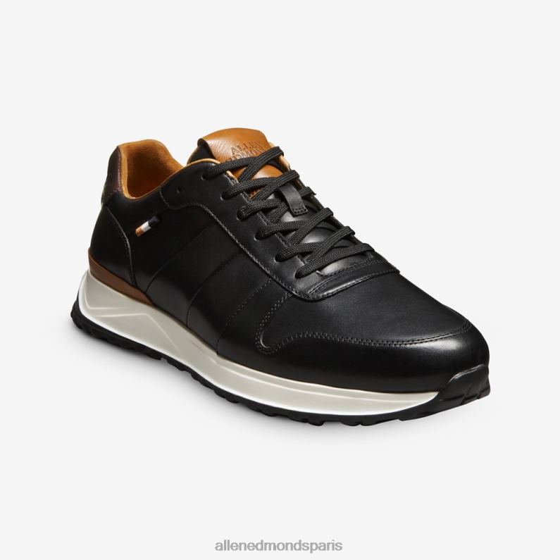 Allen Edmonds Hommes baskets Lawson à lacets J248F334 Cuir noir