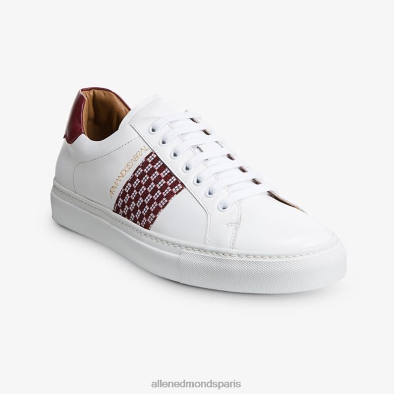 Allen Edmonds Hommes baskets à lacets farim par armando cabral J248F127 blanc