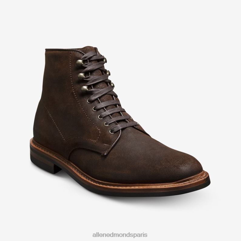 Allen Edmonds Hommes bottes imperméables higgins mill J248F280 daim ciré marron