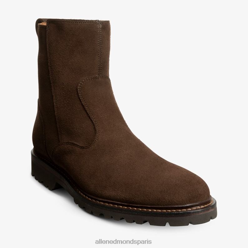 Allen Edmonds Hommes découverte botte de moto J248F428 daim marron