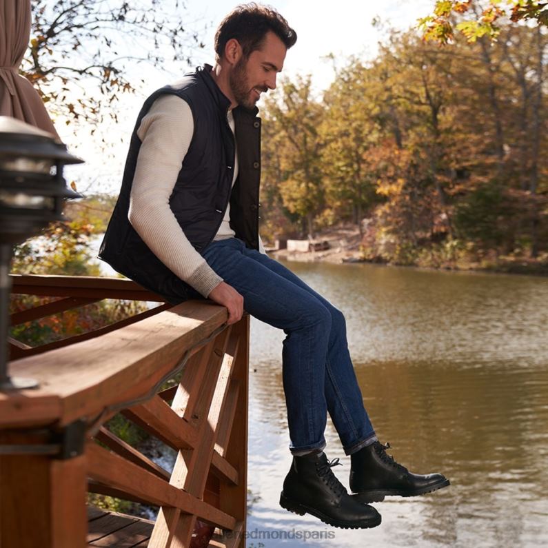 Allen Edmonds Hommes Botte Higgins Mill résistante aux intempéries avec semelle à crampons J248F19 noir