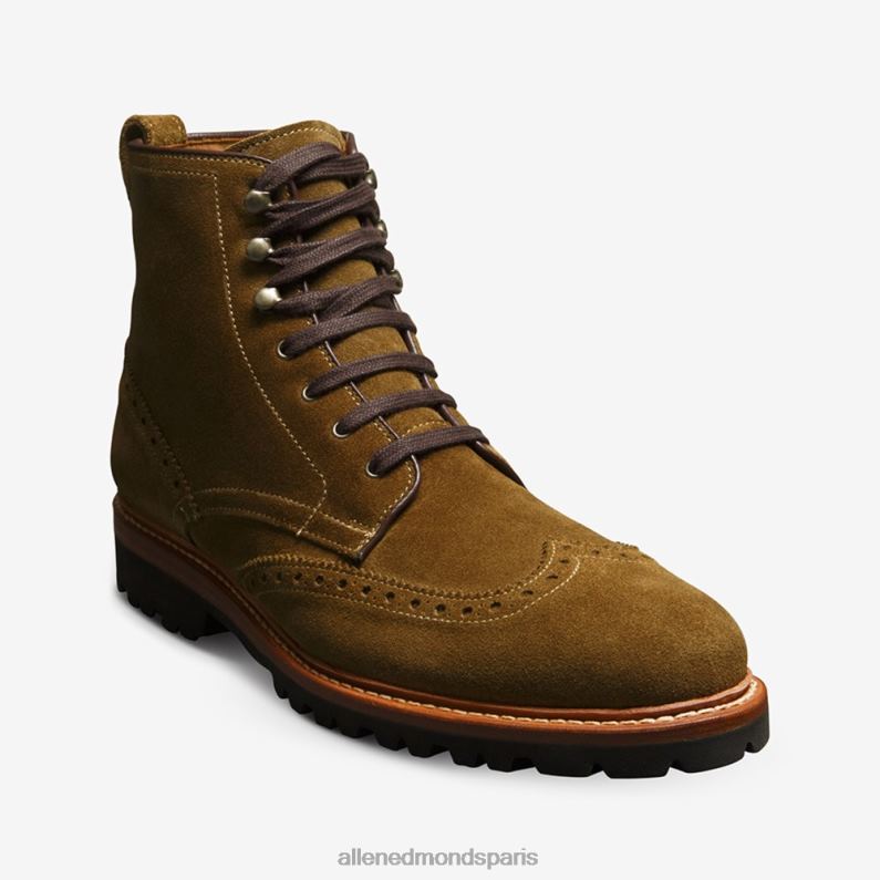 Allen Edmonds Hommes botte à bout d'aile astor J248F486 vert câpres