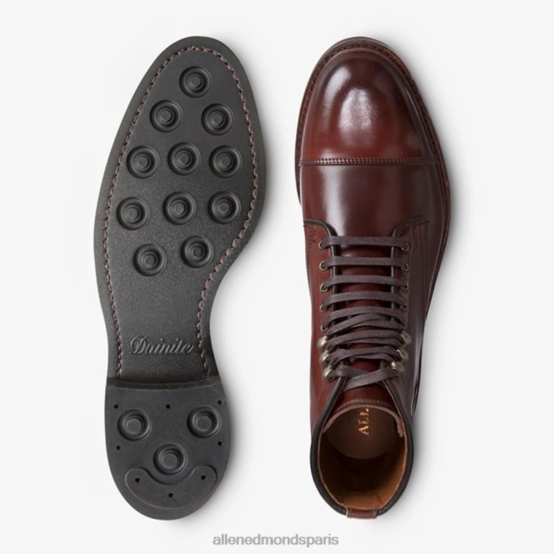 Allen Edmonds Hommes botte habillée landon shell cordovan à bout droit J248F338 piment cordouan