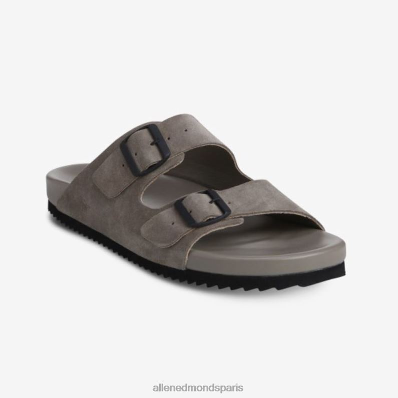 Allen Edmonds Hommes sandale en daim moineau J248F121 gris