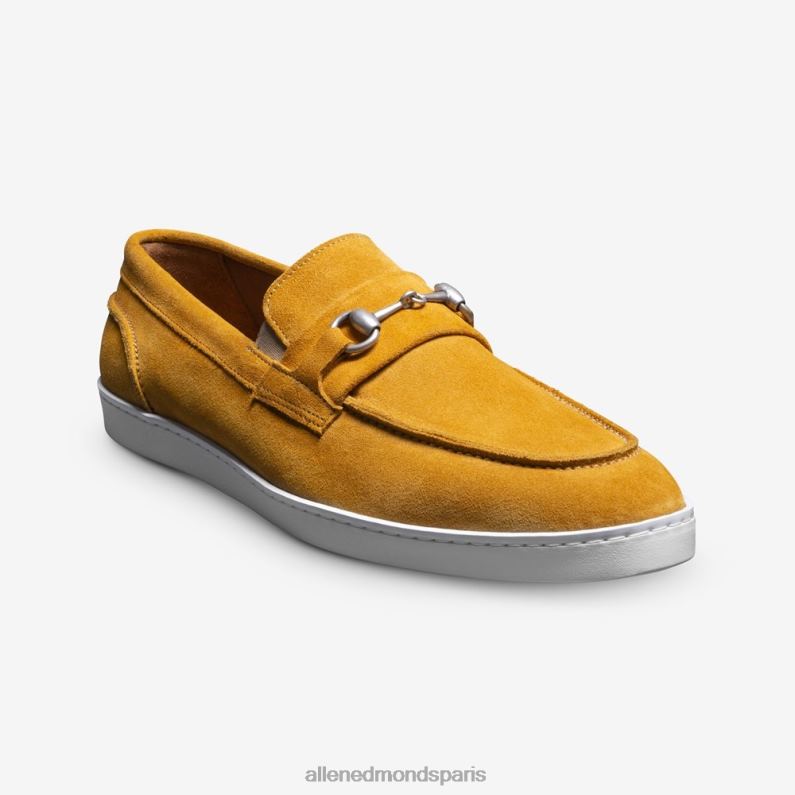 Allen Edmonds Hommes baskets à enfiler randolph bit J248F203 daim jaune