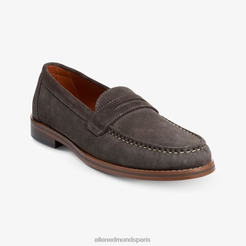 Allen Edmonds Hommes mocassins dylan penny J248F351 daim gris