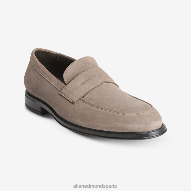 Allen Edmonds Hommes mocassins en daim salerno J248F99 gris