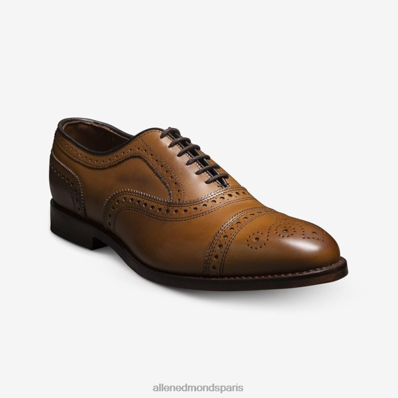Allen Edmonds Hommes chaussure habillée oxford à bout droit J248F273 brun noyer