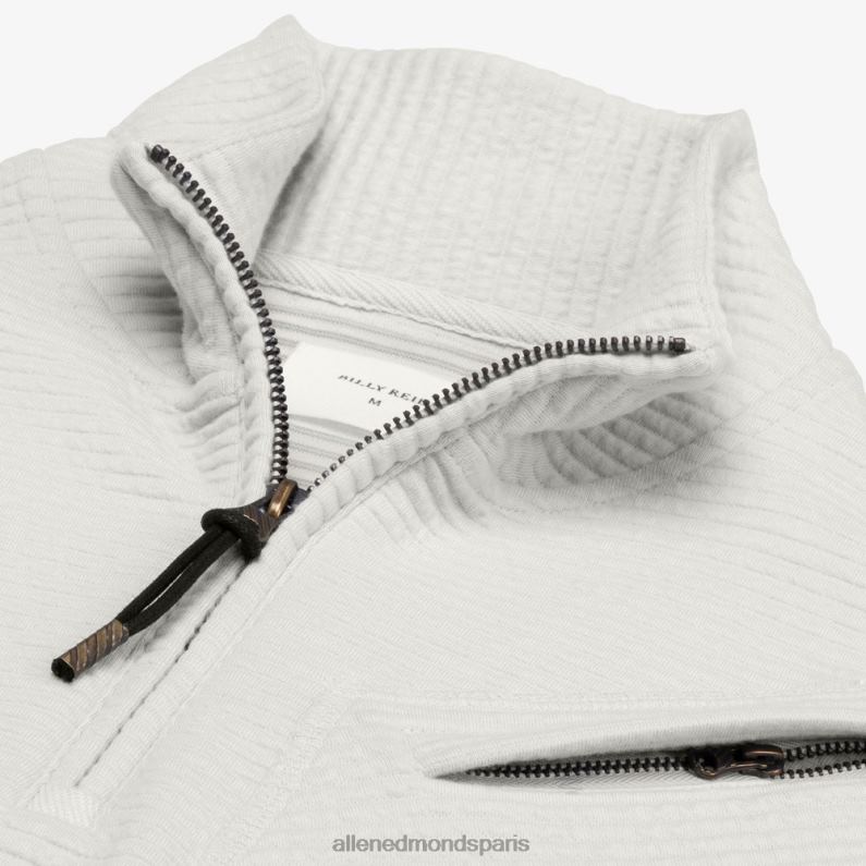 Allen Edmonds unisexe pull matelassé à demi-zip billy reid J248F213 blanc teinté