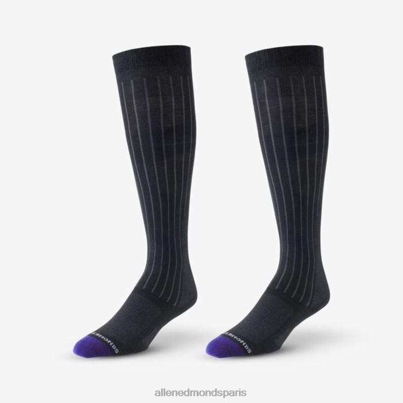 Allen Edmonds unisexe Chaussettes mi-mollet air en coton J248F529 noir