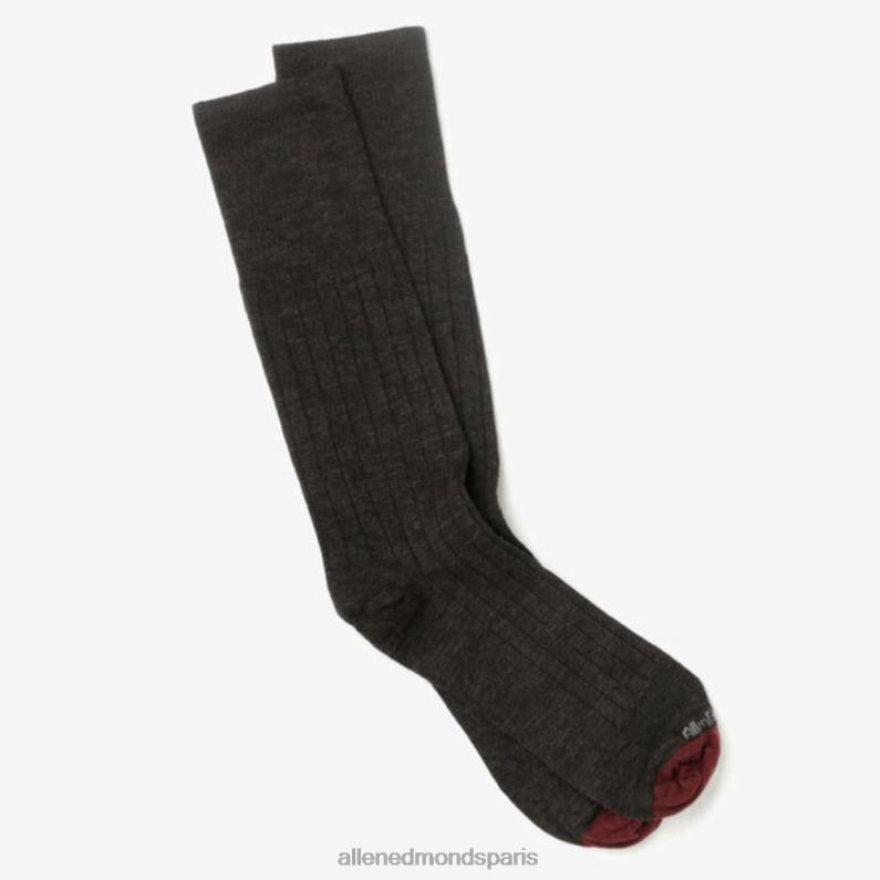 Allen Edmonds unisexe chaussettes habillées en laine mérinos J248F163 brun