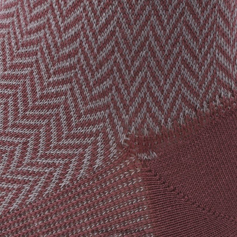 Allen Edmonds unisexe chaussettes habillées mi-mollet motif chevrons J248F181 chevron merlot