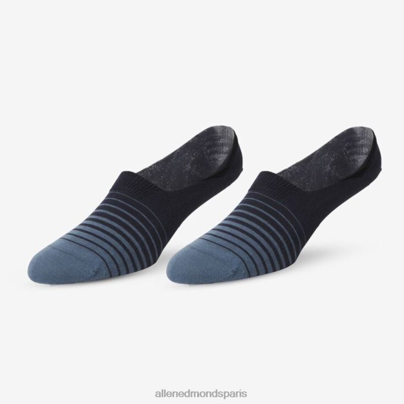 Allen Edmonds unisexe lot de 2 paires de chaussettes invisibles J248F185 kaki/indigo