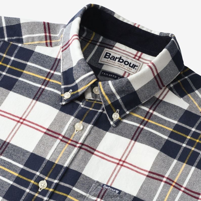 Allen Edmonds unisexe barbour ronan chemise à carreaux sur mesure J248F221 plaid blanc