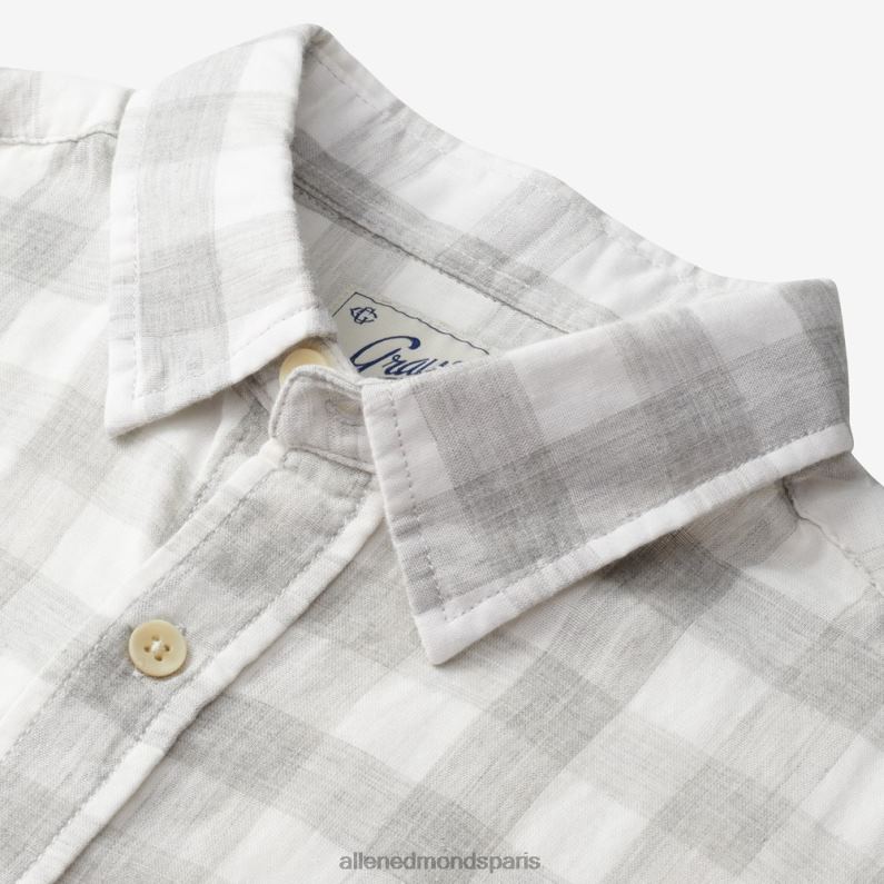 Allen Edmonds unisexe chemise à carreaux durham grayers J248F195 bleu