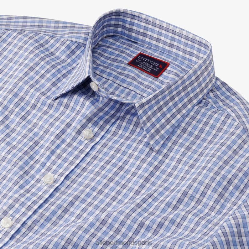 Allen Edmonds unisexe chemise à manches longues untuckit durif J248F167 bleu
