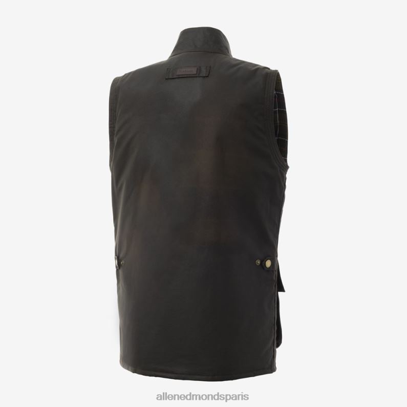 Allen Edmonds unisexe gilet en coton ciré barbour westmorland J248F215 olive