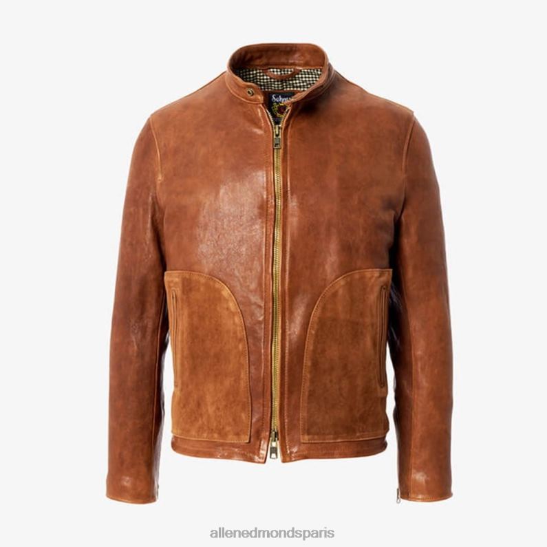 Allen Edmonds unisexe veste café racer J248F176 brun